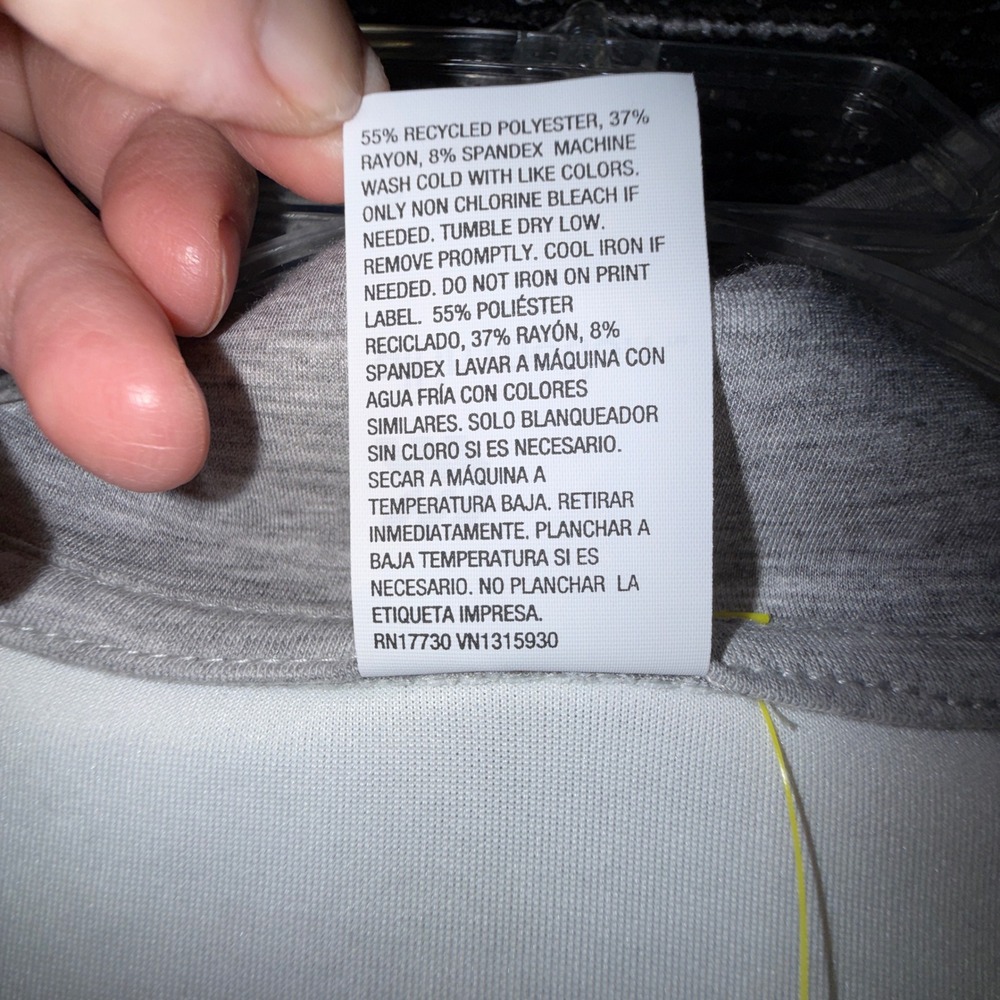 All In Motion Airy Sleek Full Zip Jacket Women 1X NWT Heathered Gray Activewear - Picture 5 of 8